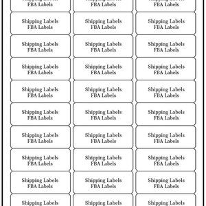 Address Labels 1" x 2-5/8" 99 pages Sticker Paper for Laser/Ink Jet Printer